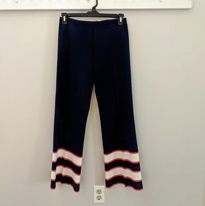 SALE Vintage navy blue, red, and white flare pants
